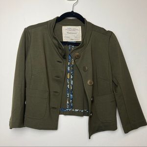 Cartonnier Cropped Green Jacket